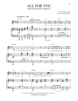page one of All For You [Solo version] (from Seussical The Musical) (Piano & Vocal)