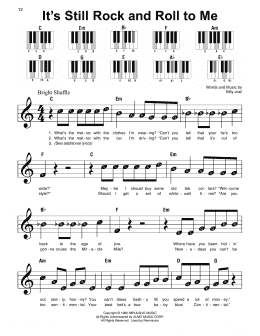 page one of It's Still Rock And Roll To Me (Super Easy Piano)