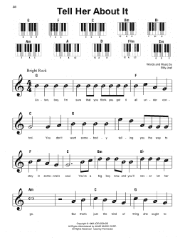 page one of Tell Her About It (Super Easy Piano)
