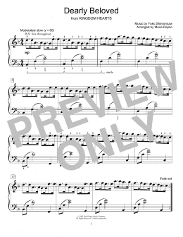page one of Dearly Beloved (from Kingdom Hearts) (arr. Mona Rejino) (Educational Piano)