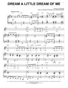 page one of Dream A Little Dream Of Me [Jazz version] (arr. Brent Edstrom) (Piano & Vocal)