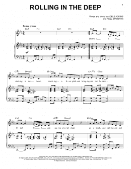 page one of Rolling In The Deep [Jazz version] (arr. Brent Edstrom) (Piano & Vocal)