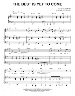 page one of The Best Is Yet To Come [Jazz version] (arr. Brent Edstrom) (Piano & Vocal)