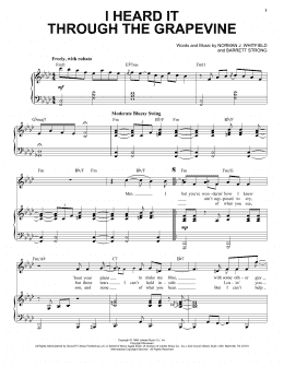 page one of I Heard It Through The Grapevine [Jazz version] (arr. Brent Edstrom) (Piano & Vocal)