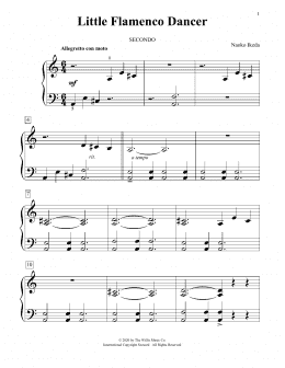 page one of Little Flamenco Dancer (Piano Duet)