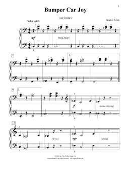 page one of Bumper Car Joy (Piano Duet)