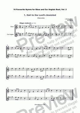 page one of 16 Favourite Hymns Vol.2 for Oboe and Cor Anglais Duet