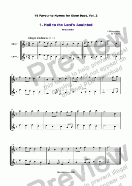 page one of 16 Favourite Hymns Vol.2 for Oboe Duet