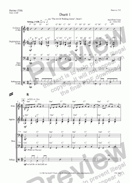 page one of Duett 1 (TJB/Score & Parts)