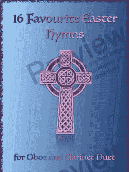page one of 16 Favourite Easter Hymns for Oboe and Clarinet Duet