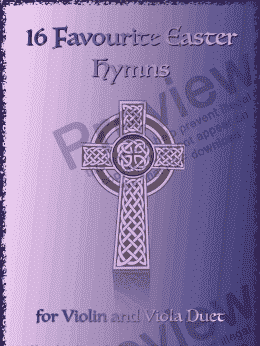 page one of 16 Favourite Easter Hymns for Violin and Viola Duet