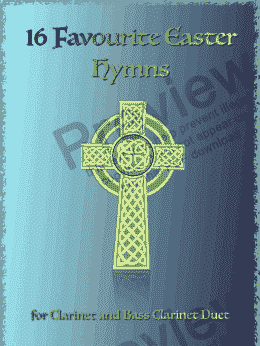 page one of 16 Favourite Easter Hymns for Clarinet and Bass Clarinet Duet