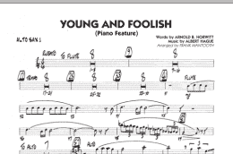 page one of Young And Foolish - Alto Sax 1 (Jazz Ensemble)