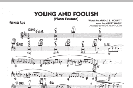 page one of Young And Foolish - Baritone Sax (Jazz Ensemble)