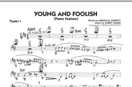page one of Young And Foolish - Trumpet 4 (Jazz Ensemble)