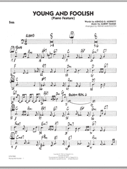 page one of Young And Foolish - Bass (Jazz Ensemble)
