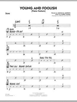 page one of Young And Foolish - Drums (Jazz Ensemble)