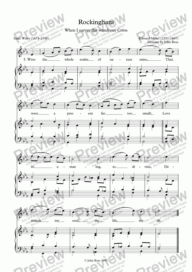 page one of Rockingham - Descant
