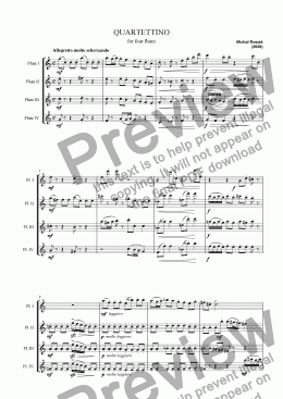 page one of Quartettino
