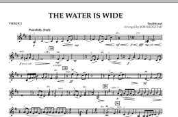 page one of The Water Is Wide - Violin 2 (Orchestra)