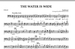 page one of The Water Is Wide - Cello (Orchestra)