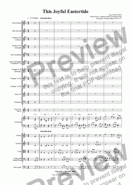page one of This Joyful Eastertide (Easter) - Mixed Ensemble