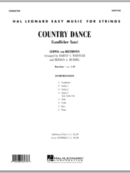 page one of Country Dance (Landlicher Tanz) - Full Score (Orchestra)