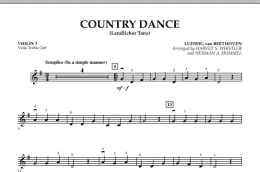 page one of Country Dance (Landlicher Tanz) - Violin 3 (Viola Treble Clef) (Orchestra)