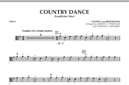 page one of Country Dance (Landlicher Tanz) - Viola (Orchestra)