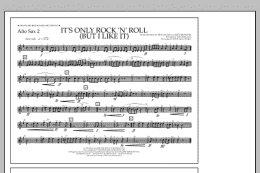 page one of It's Only Rock 'n' Roll (But I Like It) - Alto Sax 2 (Marching Band)