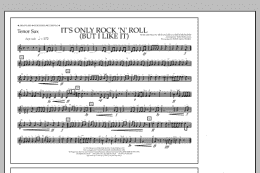 page one of It's Only Rock 'n' Roll (But I Like It) - Tenor Sax (Marching Band)