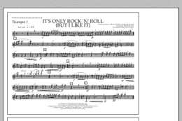 page one of It's Only Rock 'n' Roll (But I Like It) - Trumpet 1 (Marching Band)