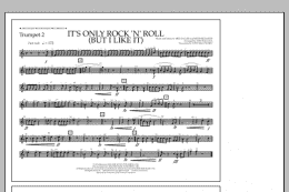 page one of It's Only Rock 'n' Roll (But I Like It) - Trumpet 2 (Marching Band)