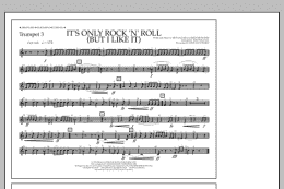 page one of It's Only Rock 'n' Roll (But I Like It) - Trumpet 3 (Marching Band)