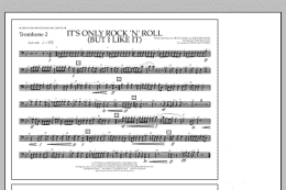 page one of It's Only Rock 'n' Roll (But I Like It) - Trombone 2 (Marching Band)