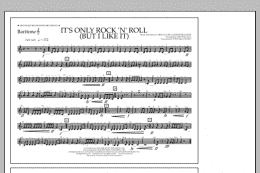 page one of It's Only Rock 'n' Roll (But I Like It) - Baritone T.C. (Marching Band)