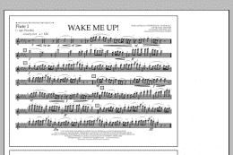 page one of Wake Me Up! - Flute 1 (Marching Band)
