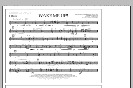 page one of Wake Me Up! - F Horn (Marching Band)