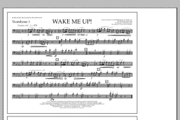 page one of Wake Me Up! - Trombone 1 (Marching Band)
