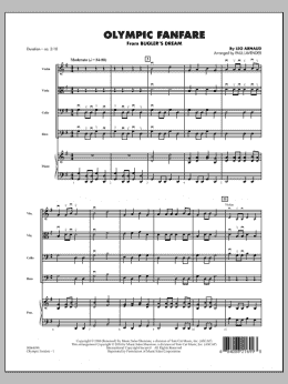 page one of Olympic Fanfare (Bugler's Dream) - Conductor Score (Full Score) (Orchestra)
