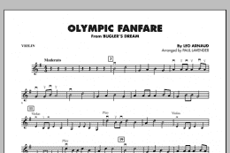page one of Olympic Fanfare (Bugler's Dream) - Violin (Orchestra)