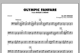 page one of Olympic Fanfare (Bugler's Dream) - Cello (Orchestra)