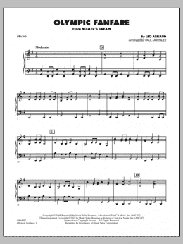 page one of Olympic Fanfare (Bugler's Dream) - Piano (Orchestra)