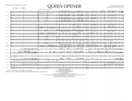 page one of Queen Opener - Full Score (Marching Band)