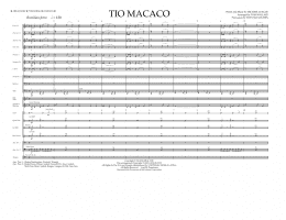 page one of Tio Macaco - Full Score (Marching Band)