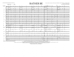 page one of Rather Be - Full Score (Marching Band)