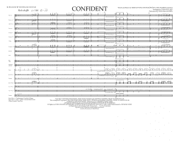 page one of Confident - Full Score (Marching Band)