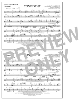 page one of Confident - Clarinet 2 (Marching Band)