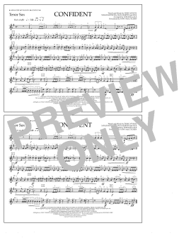 page one of Confident - Tenor Sax (Marching Band)
