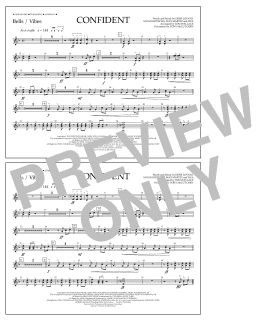 page one of Confident - Bells/Vibes (Marching Band)